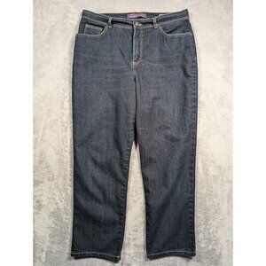 Gloria Vanderbilt Amanda Jeans Womens Size 16P Denim Straight Mom Casual Comfort